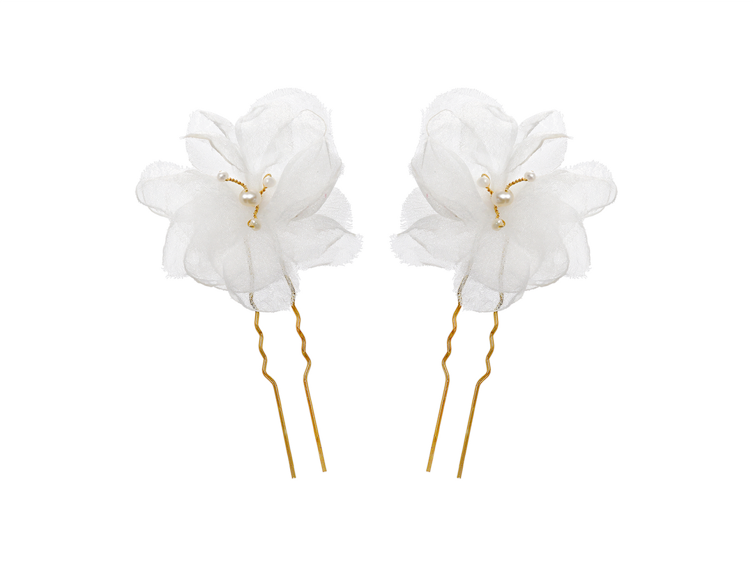 Nymphea - Sheer Flower Hair accessory Bridal