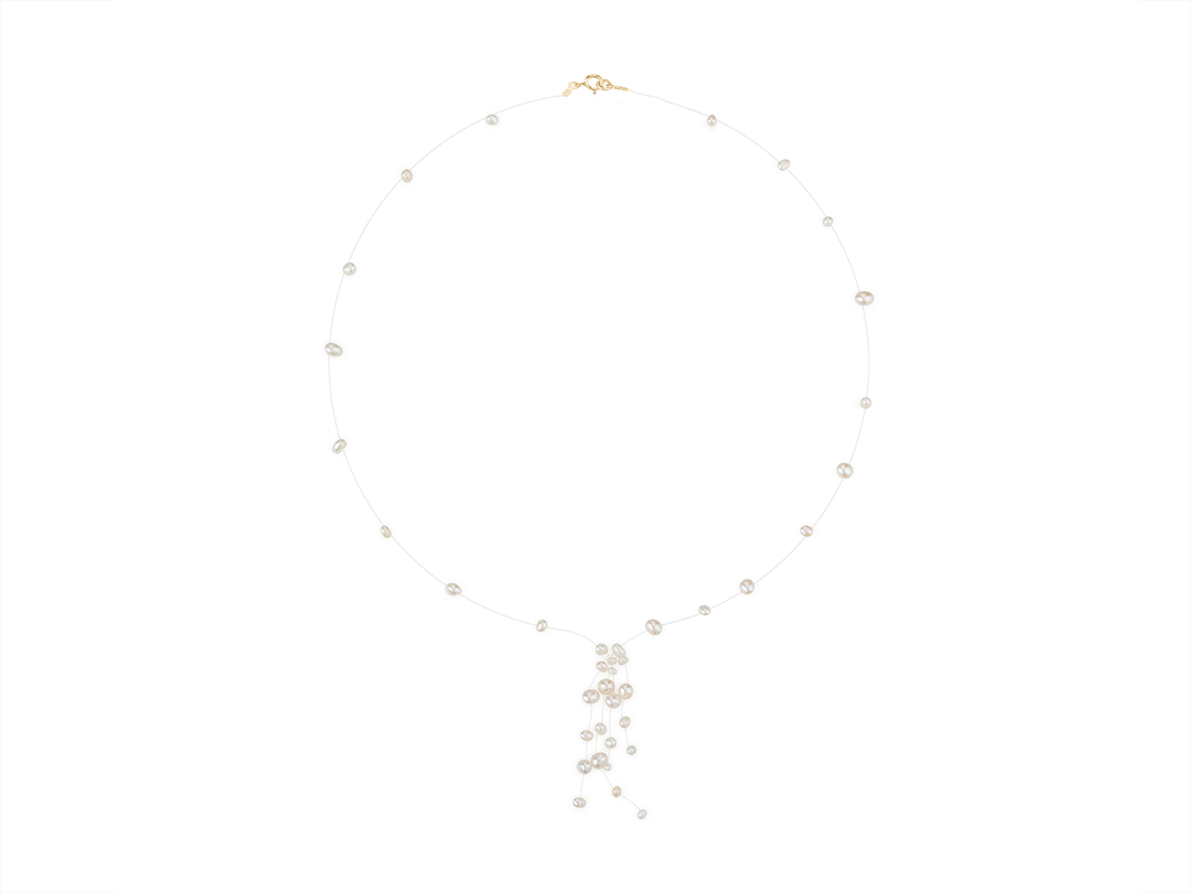 Aimée - Cascading Pearl Necklace for Brides