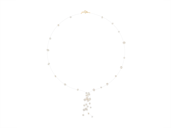 Aimée - Cascading Pearl Necklace for Brides