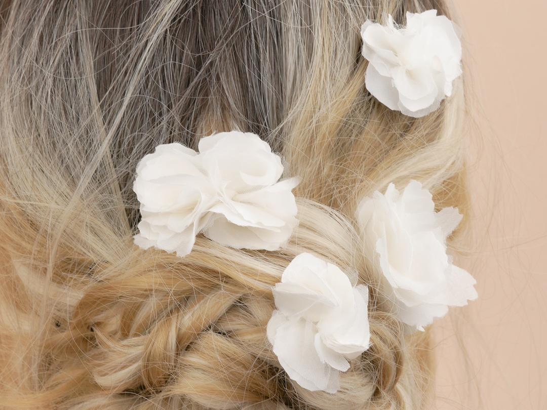 Adrielle - Luxury Silk Flowers Hair Pins