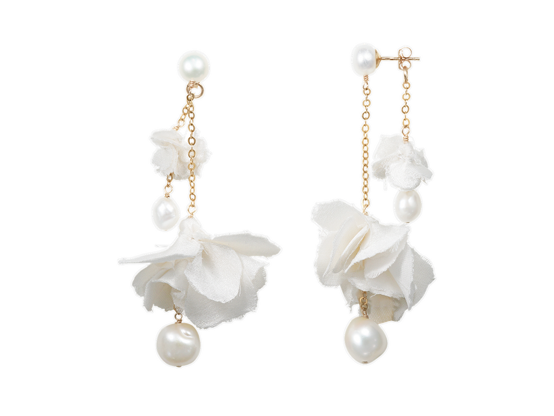 Anna Earrings - Handmade Dangling Earrings for Brides